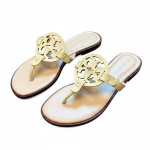 Tory Burch Miller Thong Sandal Yellow Size 5.5 Style 5930